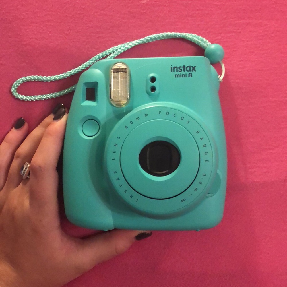 Mint blue barely used polaroid